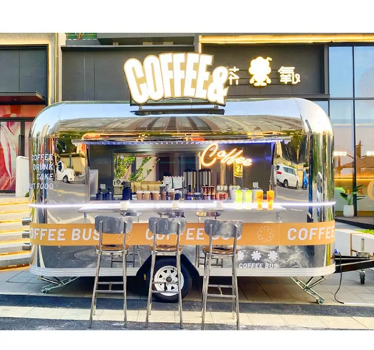 4M Food Truck, Concession Street Mobile Food, Coffee And Dinks Cart - COOLBABY