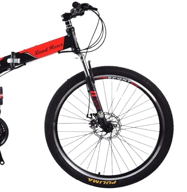 26 Inch 24 Speed Mountain Bike, Suspension Folding Bicycles