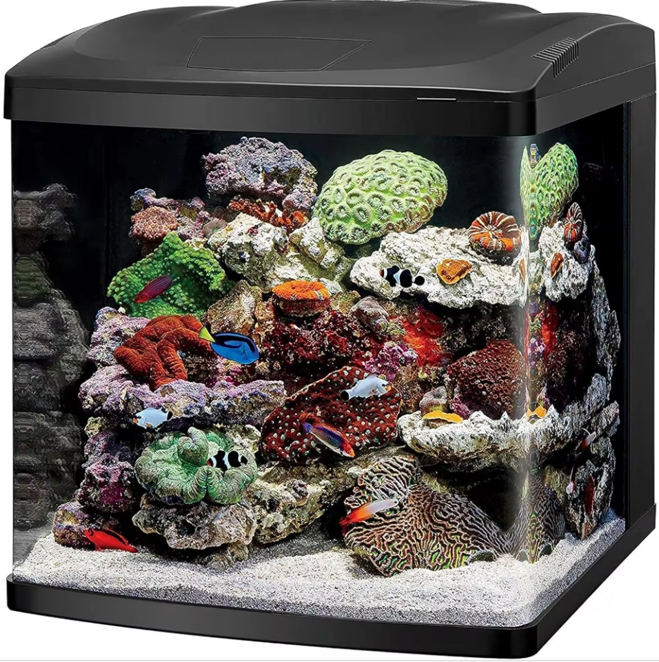 LED Aquarium Fish Tank Kit - 32 Gallon Black