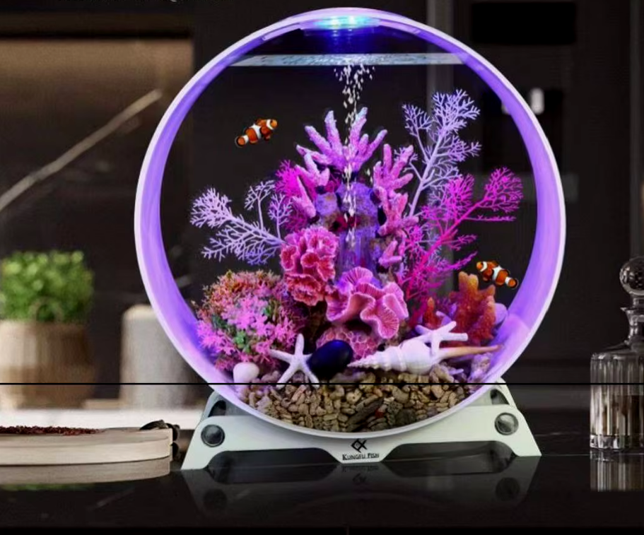 Aquarium Creative Desktop Fish Tank, Free Water Change Ecological, Fish Tank Aquarium Accessories