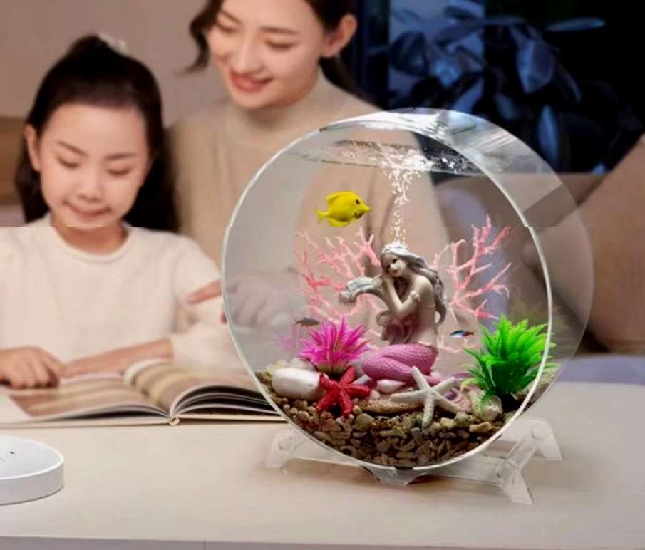 Aquarium Creative Desktop Fish Tank, Free Water Change Ecological, Fish Tank Aquarium Accessories