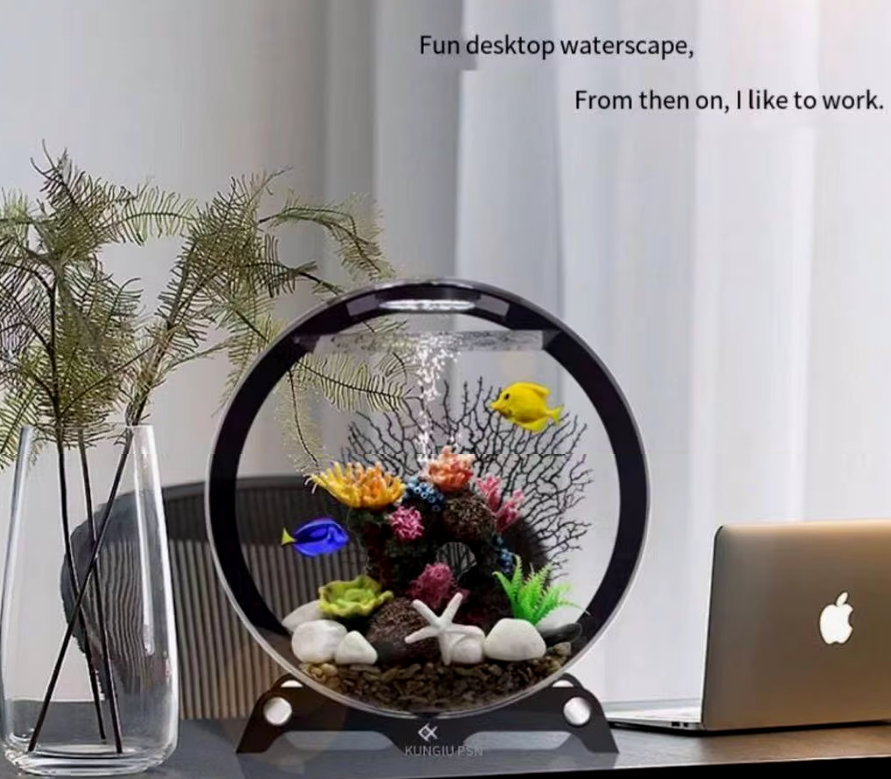 Aquarium Creative Desktop Fish Tank, Free Water Change Ecological, Fish Tank Aquarium Accessories