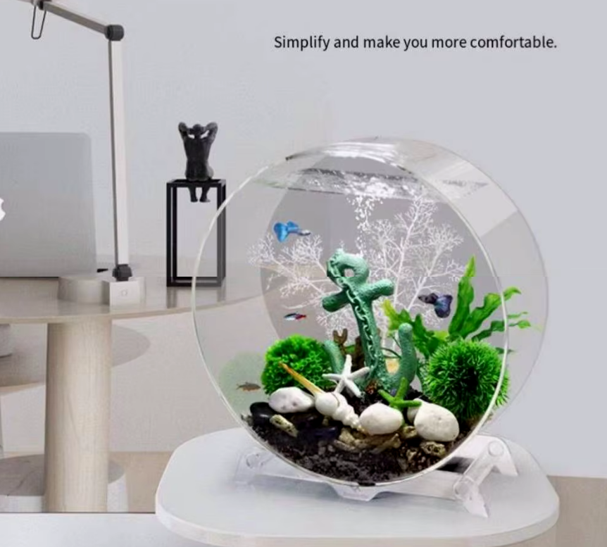 Aquarium Creative Desktop Fish Tank, Free Water Change Ecological, Fish Tank Aquarium Accessories