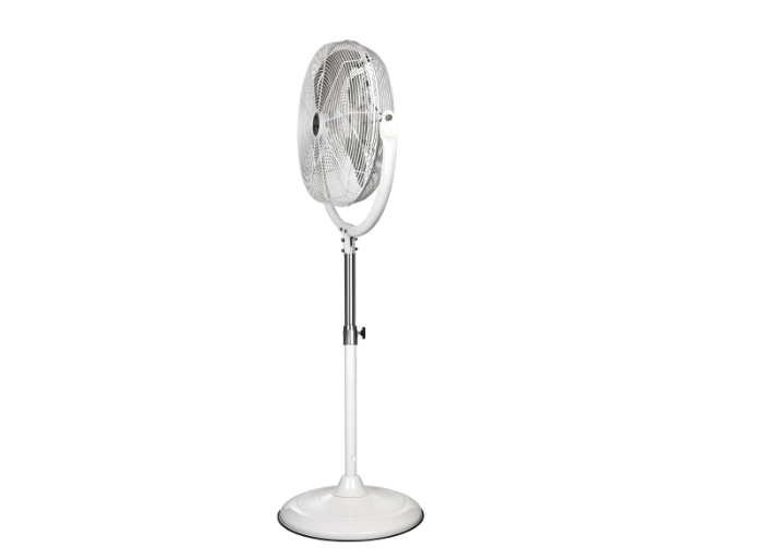 Industrial Fan, 2 In 1 Floor Standing Or Wall Mounted, Commercial Pedestal Fan, Height Adjustable Up To 1500 mm