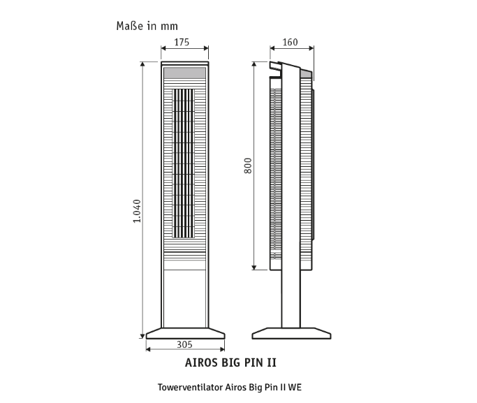 Tower Fan With Remote Control, 104 CM High With 3 Speeds And LC Display