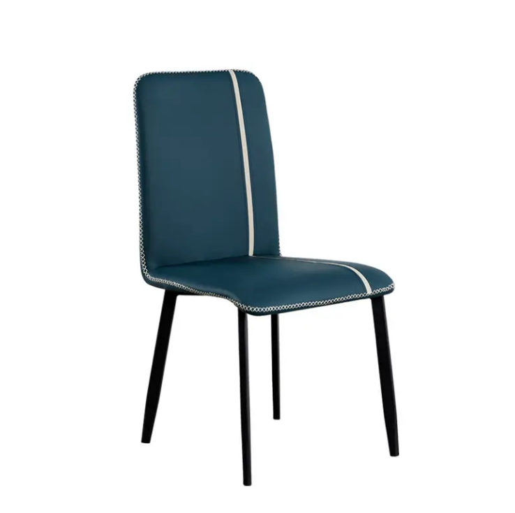 Modern Velvet Upholstered Dining Chair, Living Room Chair And Café Chair - Blue