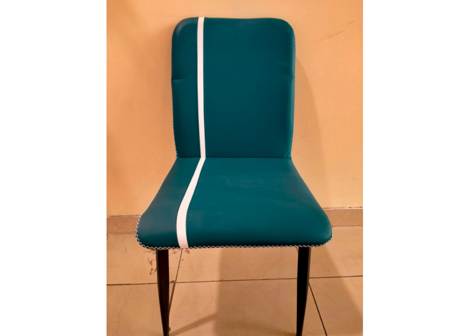 Modern Velvet Upholstered Dining Chair, Living Room Chair And Café Chair - Blue