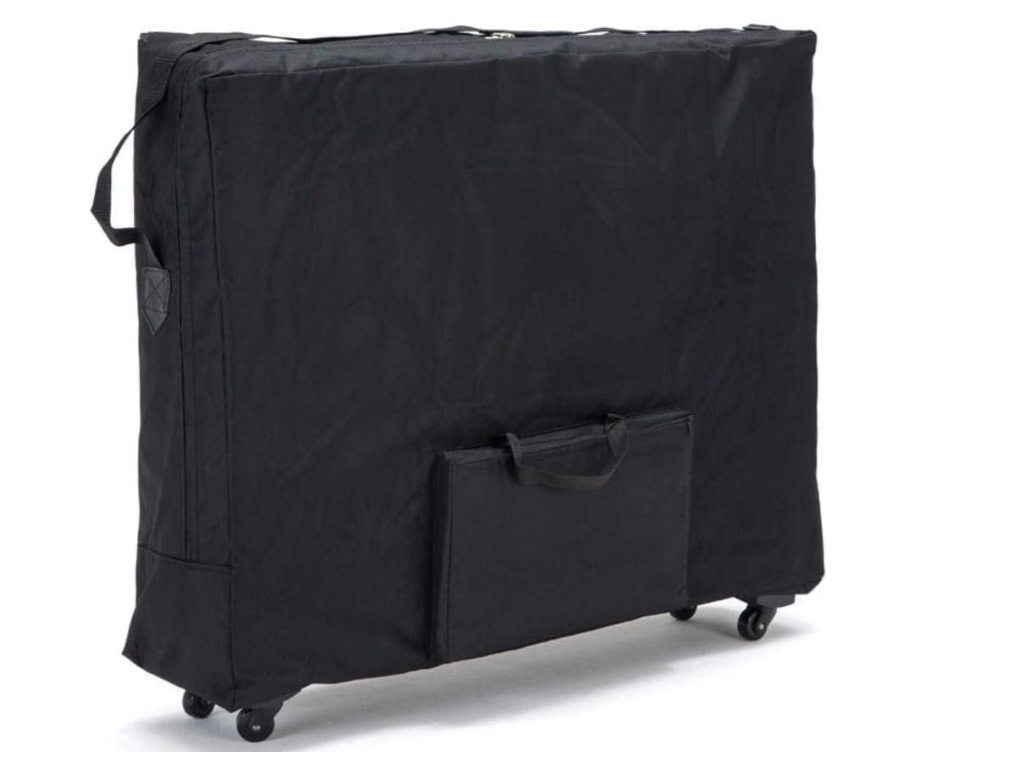 Wheeled Carry Case for Portable Massage Spa Bed - Black