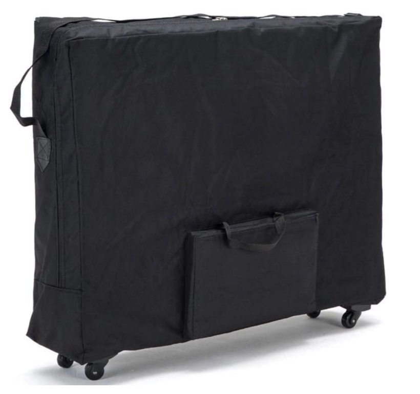 Wheeled Carry Case for Portable Massage Spa Bed - Black