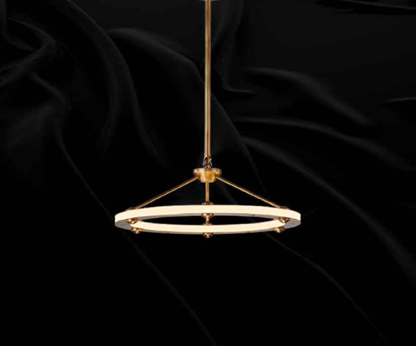 Modern Hanging LED Gold 27W - Brass