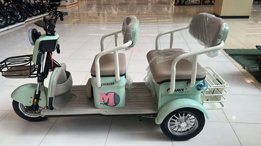 500W Electric Scooter 60V/20Ah 3‑Wheel Electric Tricycle – 28 km/h Max Speed, 60 km Range, Hydraulic Shock Absorption