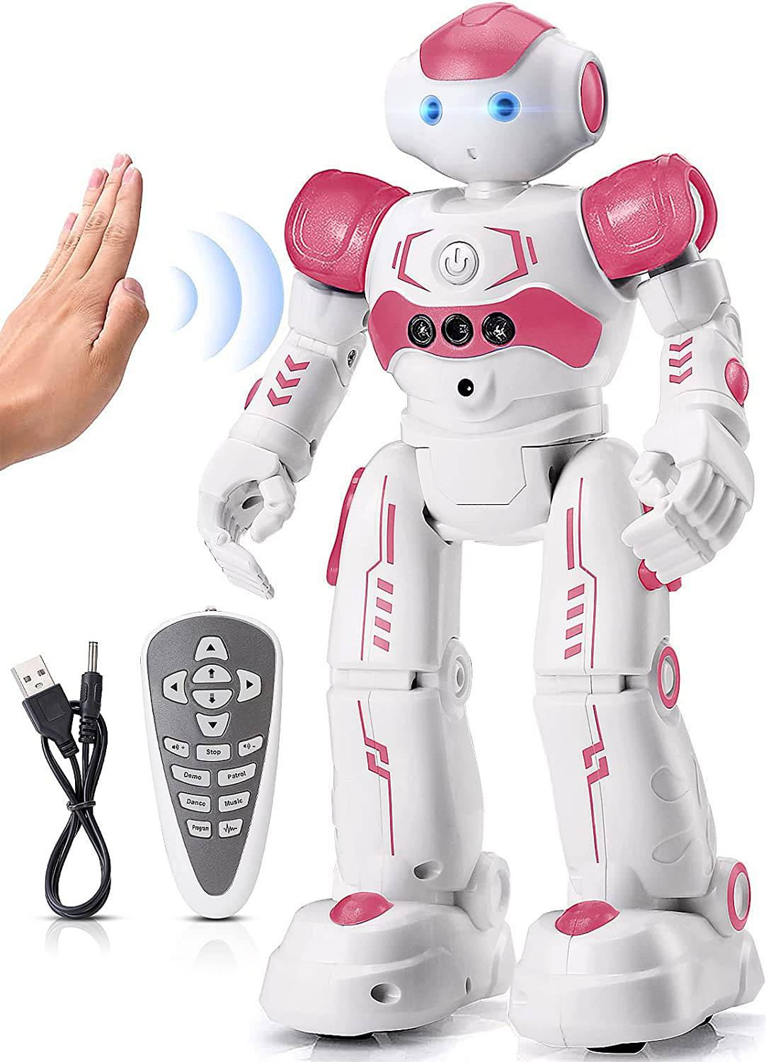 COOLBABY JJRC RC Robot Toys for Kids, Gesture & Sensing Remote Control Robot for Age 3 4 5 6 7 8 Year Old Boys Girls Birthday Gift Present - COOL BABY
