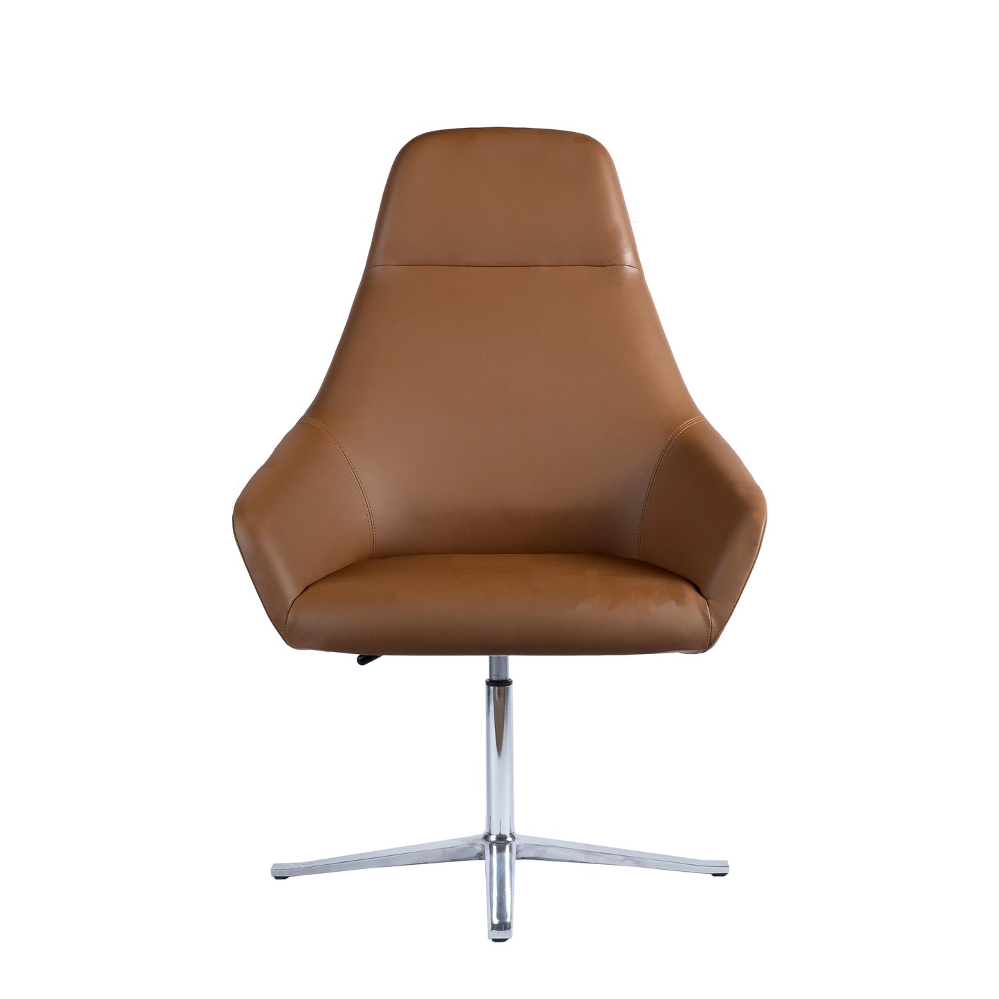 COOLBABY KENZO Brown Leather Office Chair – Ergonomic Design for Comfort & Style - COOLBABY