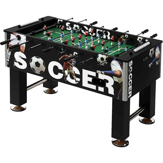 Knight Shot ST101D Foosball Table – Compact MDF Home Soccer Table with Chrome Rods & Stable Square Legs