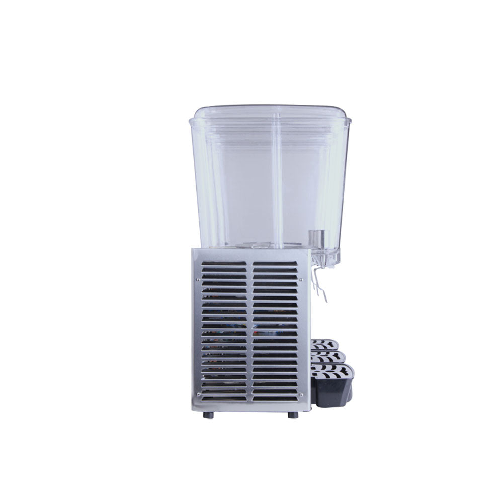 Commercial Beverage Dispenser, 3 Tanks 18 L Tank Juice Dispenser, 520W Stainless Steel Ice Tea Drink Machine - COOLBABY