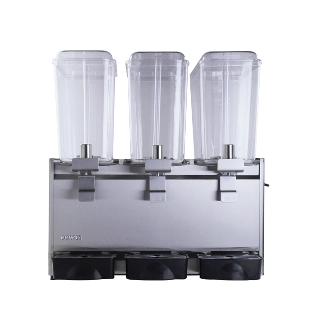 Commercial Beverage Dispenser, 3 Tanks 18 L Tank Juice Dispenser, 520W Stainless Steel Ice Tea Drink Machine - COOLBABY