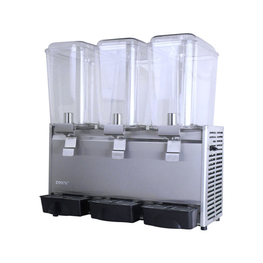 Commercial Beverage Dispenser, 3 Tanks 18 L Tank Juice Dispenser, 520W Stainless Steel Ice Tea Drink Machine - COOLBABY