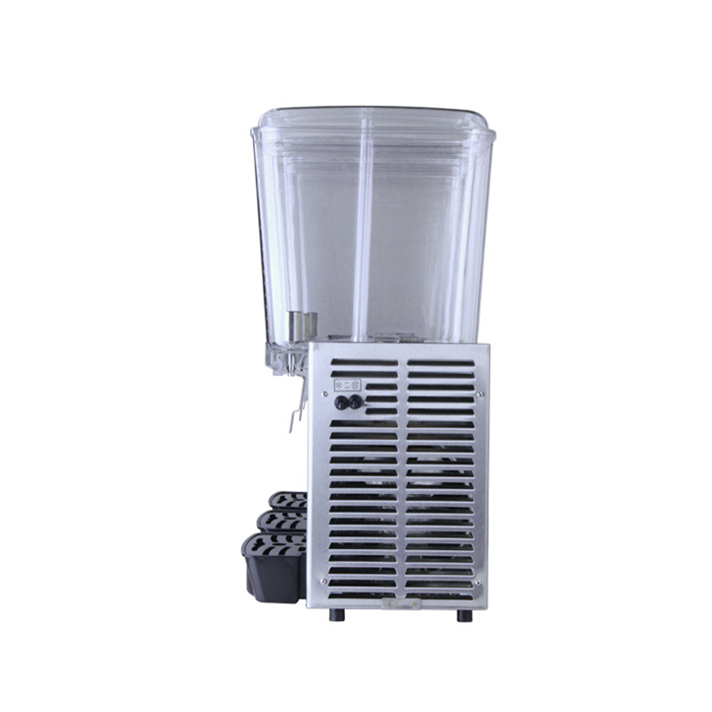 Commercial Beverage Dispenser, 3 Tanks 18 L Tank Juice Dispenser, 520W Stainless Steel Ice Tea Drink Machine - COOLBABY