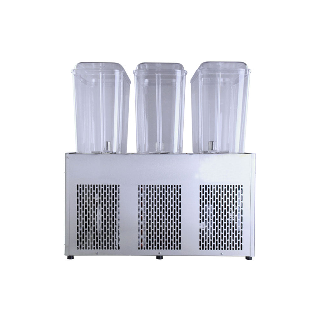 Commercial Beverage Dispenser, 3 Tanks 18 L Tank Juice Dispenser, 520W Stainless Steel Ice Tea Drink Machine - COOLBABY