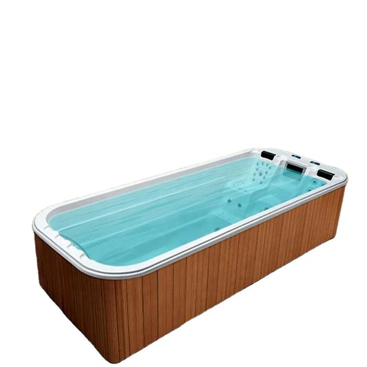 Luxurious Outdoor Infinity Swimming Pool 7.8m Plug-and-play Acrylic With Massage Spa, Easy To Install - COOLBABY