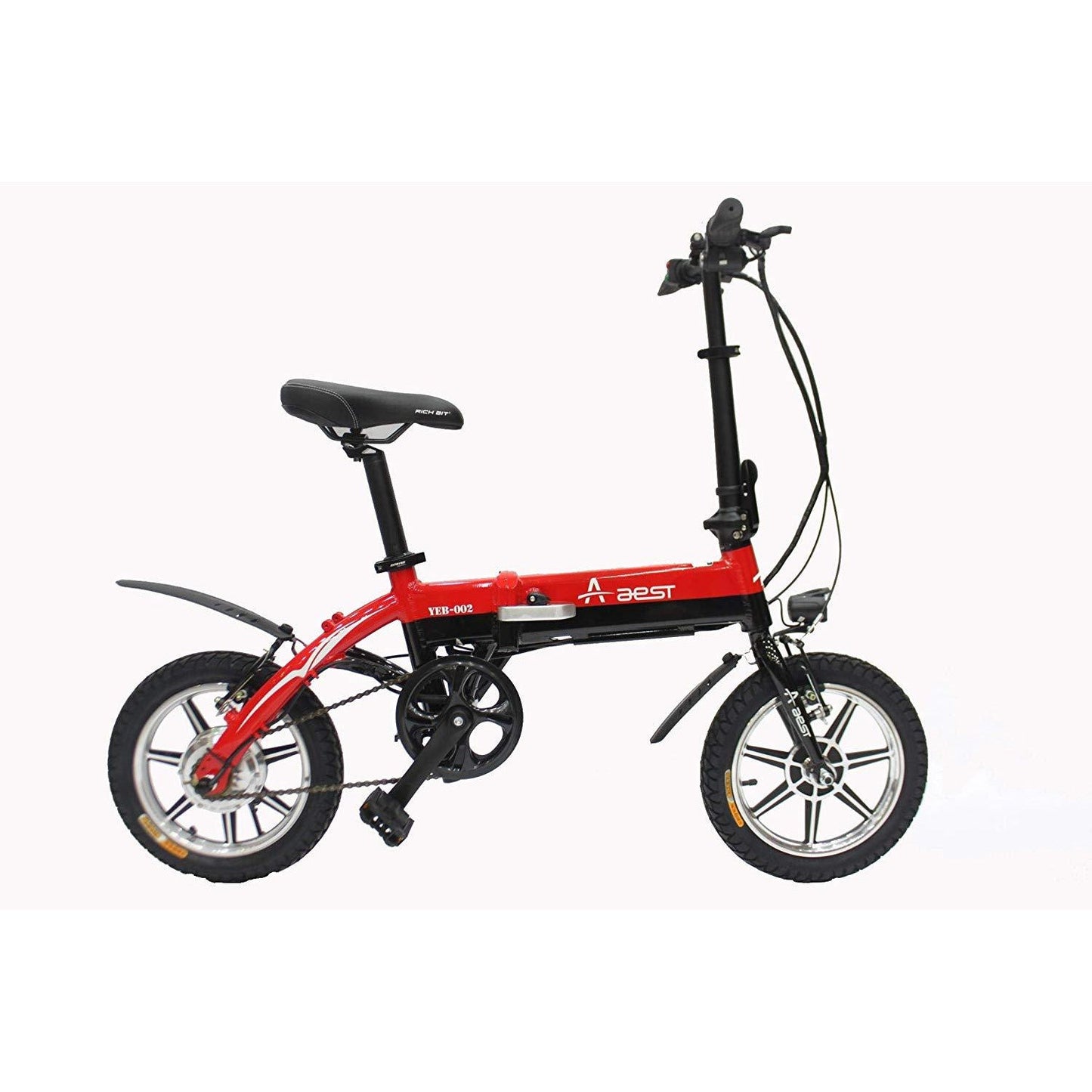 Foldable 14" Electric Bike with Pedal Assist – 36V, 250W Motor, Aluminum Frame - COOLBABY