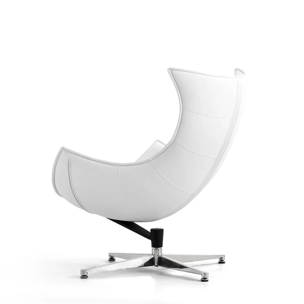 COOLBABY MIZU Ergonomic Swivel Chair with Polished Steel Base and Molded Fiberglass Shell - COOLBABY