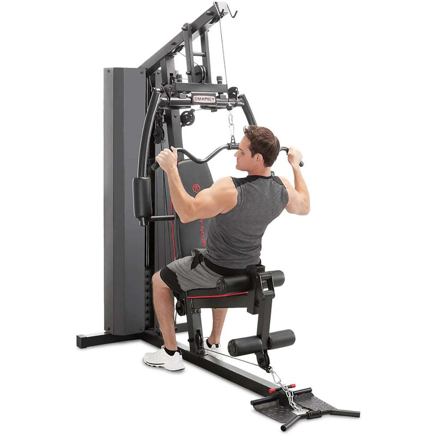 COOLBABY Marcy 200lb Stack Home Gym MKM-81010 - Compact Full-Body Strength Training Machine - COOLBABY