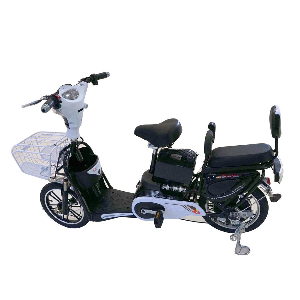 Megawheels Classic 48V Grocery Electric Scooter Bike with Pedal - 500W Motor - COOLBABY