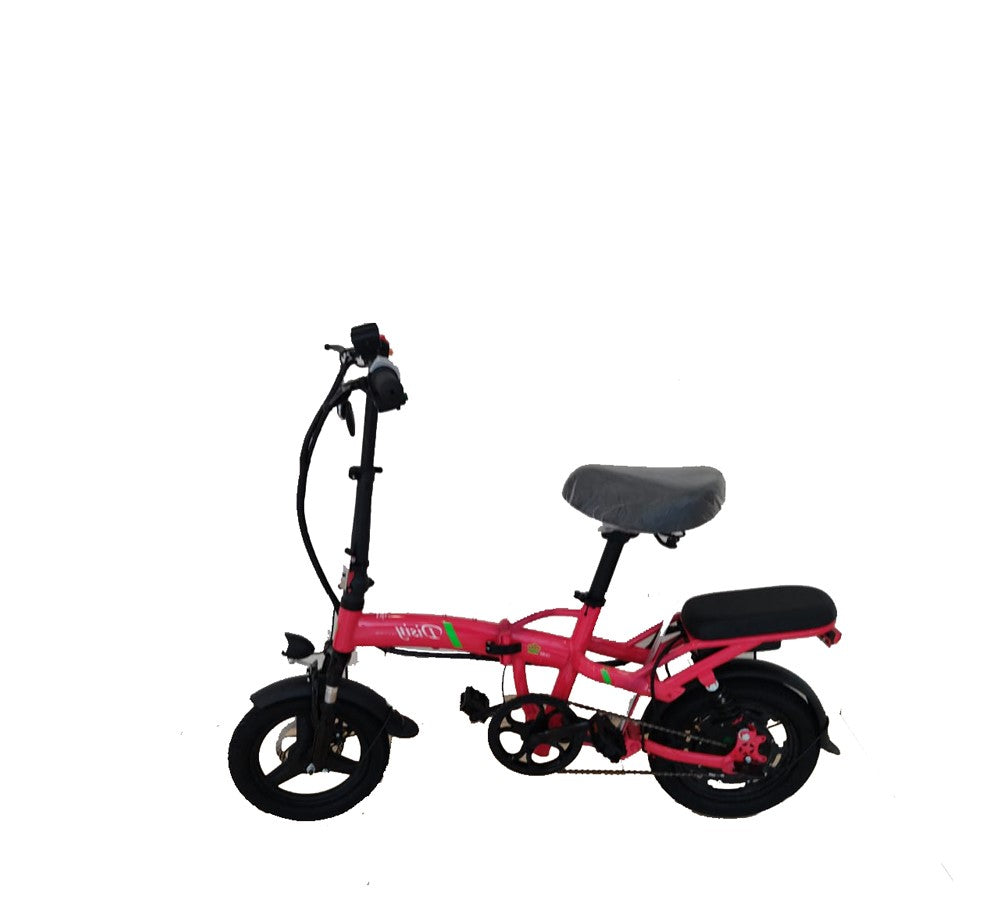 MEGAWHEEL Foldable Electric Bicycle with Detachable Battery and 2 Seats - COOLBABY