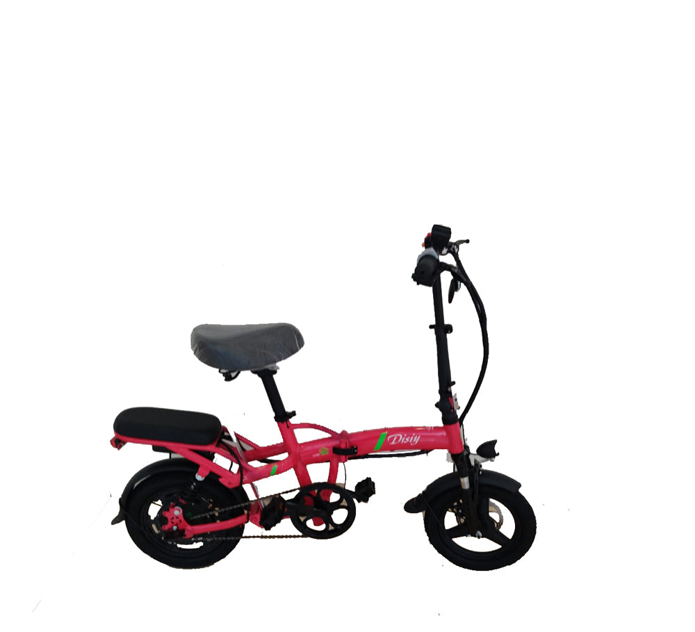 MEGAWHEEL Foldable Electric Bicycle with Detachable Battery and 2 Seats - COOLBABY