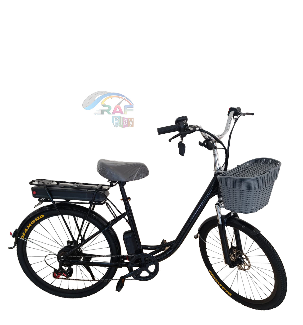 MEGAWHEEL Urban City Electric Bicycle " - 350W Motor, Detachable Battery, Pedal Assist - COOLBABY