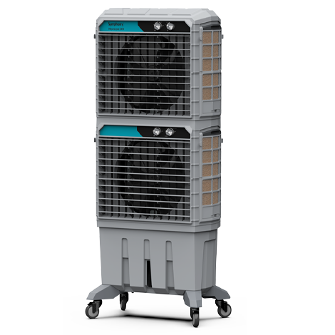 Portable Industrial Evaporative Air Cooler, Indoor And Outdoor Areas - With Strong Wheels & Brakes - (125-litres) - COOLBABY