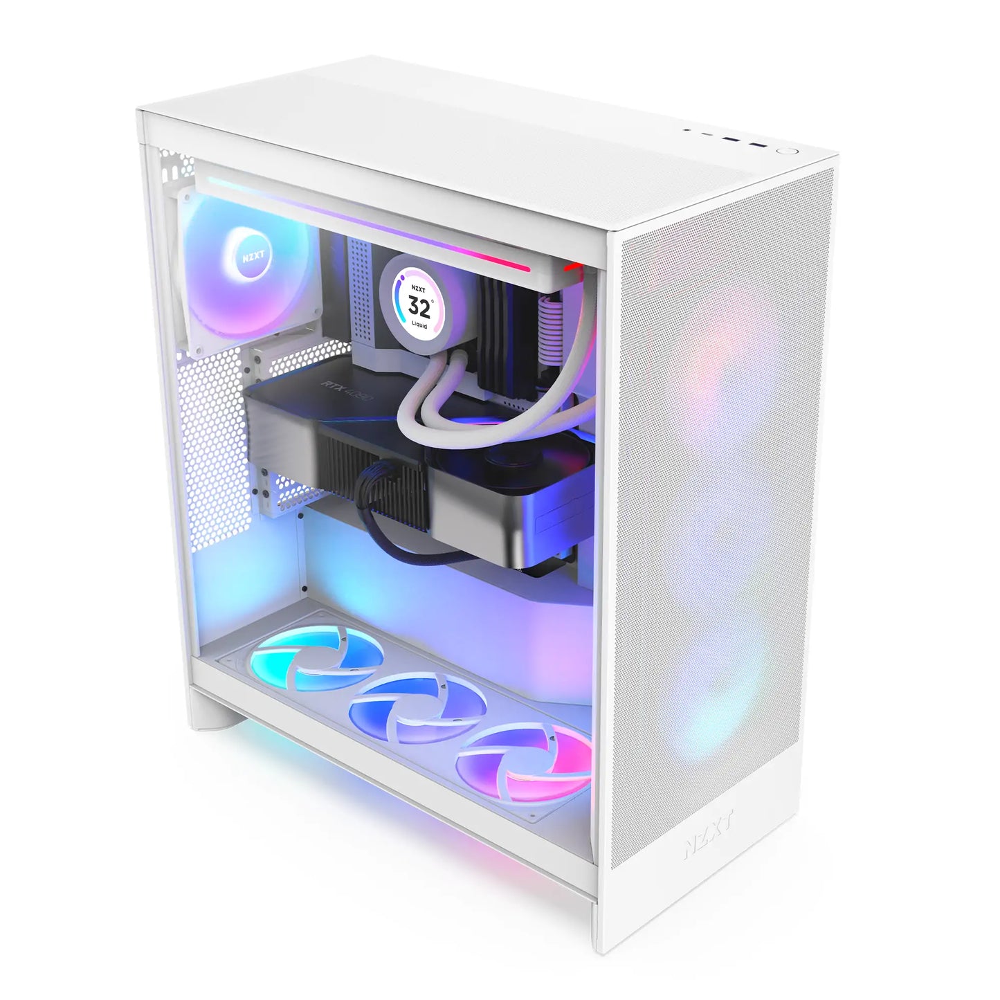 Arctic Aura Gaming PC: AMD Ryzen 7 7800X3D, NVIDIA RTX 4070 Ti SUPER, 32GB DDR5 RAM, 1TB Gen 4 SSD, 850W 80 PLUS Gold PSU, 360mm Liquid Cooler, Wi-Fi + BT - COOLBABY