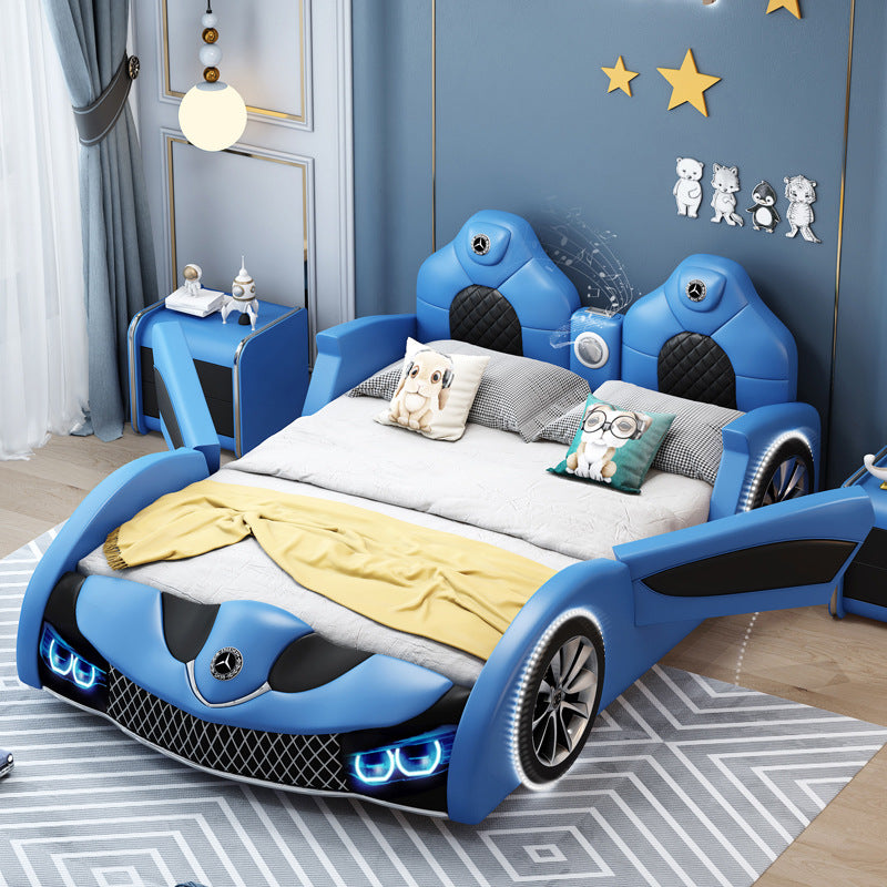 COOLBABY ZLJ1126 Children's Bed Boys Bed Car Style Single Bed - COOLBABY