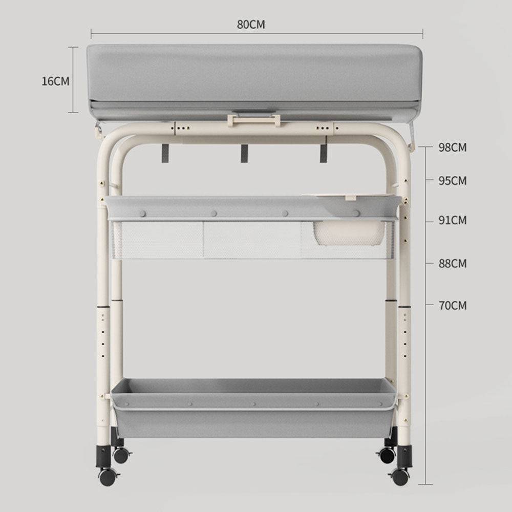 COOLBABY Portable Baby Changing Table,Foldable Changing Table Dresser Changing Station for Infant,Nursing Bath 2 in 1 - COOL BABY