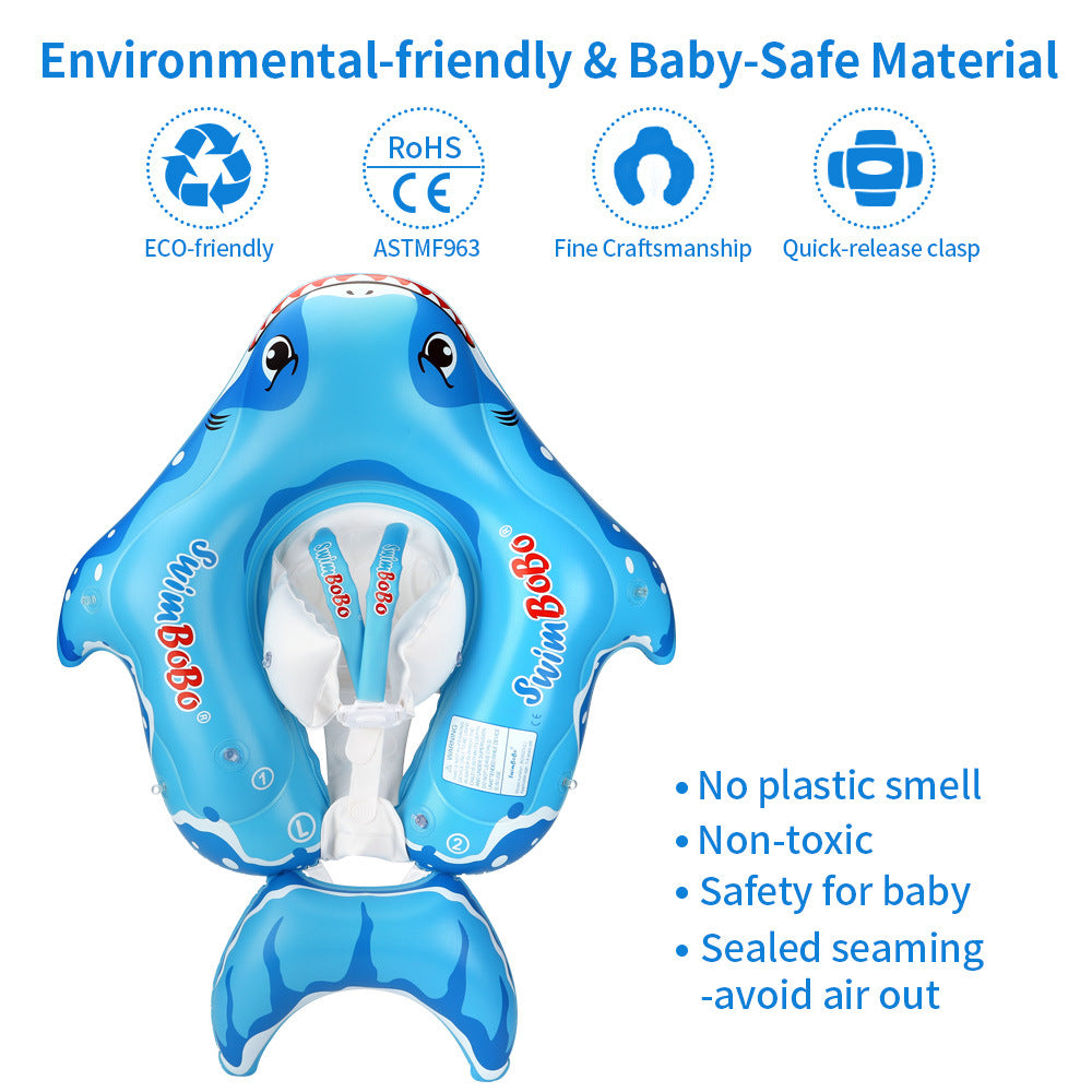 COOLBABY WQSJ-ETYQ02 Baby Swimming Float,Baby Swimming Float with Canopy Swimming Pool Float Inflatable Swim Rings Baby Seat Boat,Size L… - COOLBABY