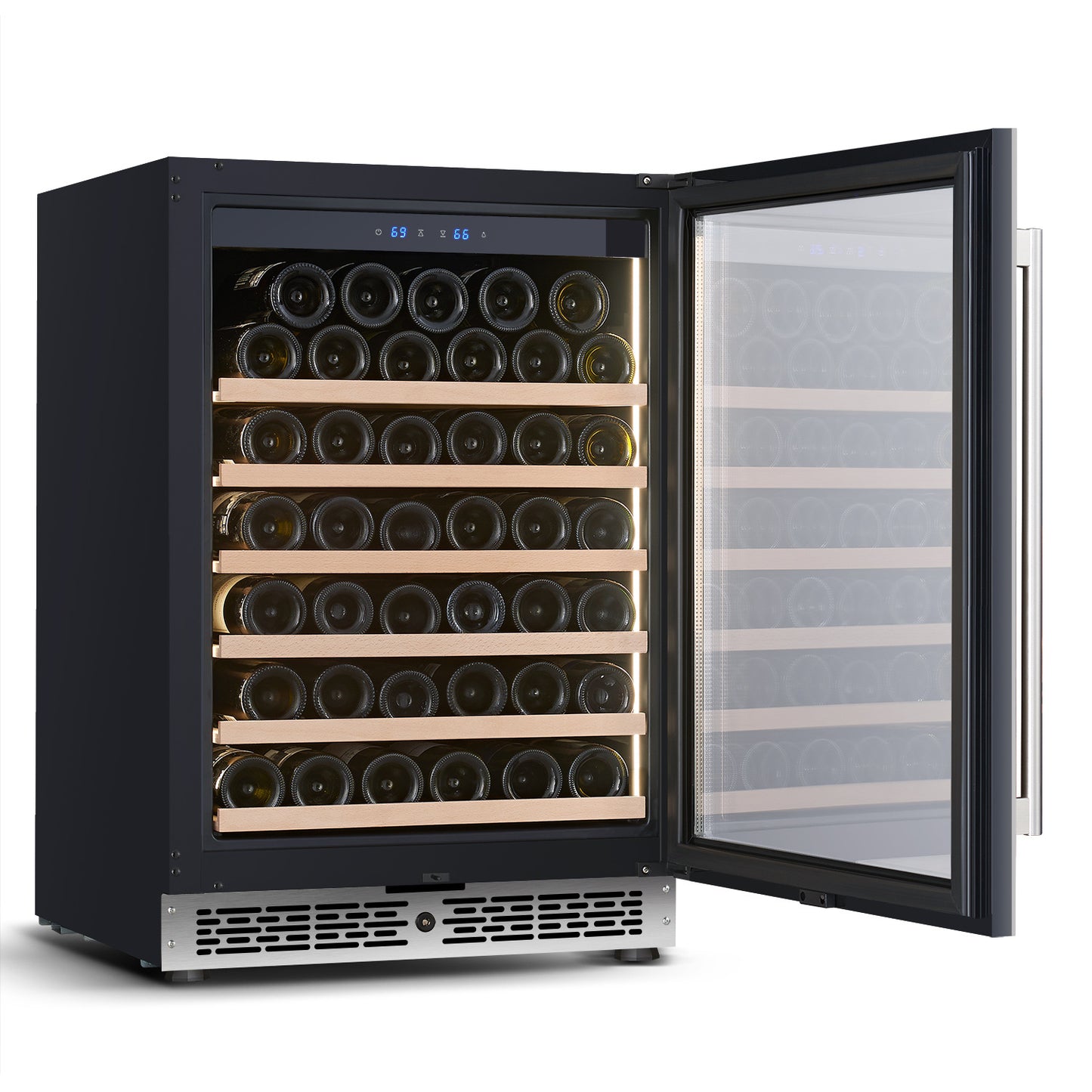 Wine Coolers, Wine Refrigerators, Under Counter Coolers, Built-in Refrigerated Cabinets,53 Bottles