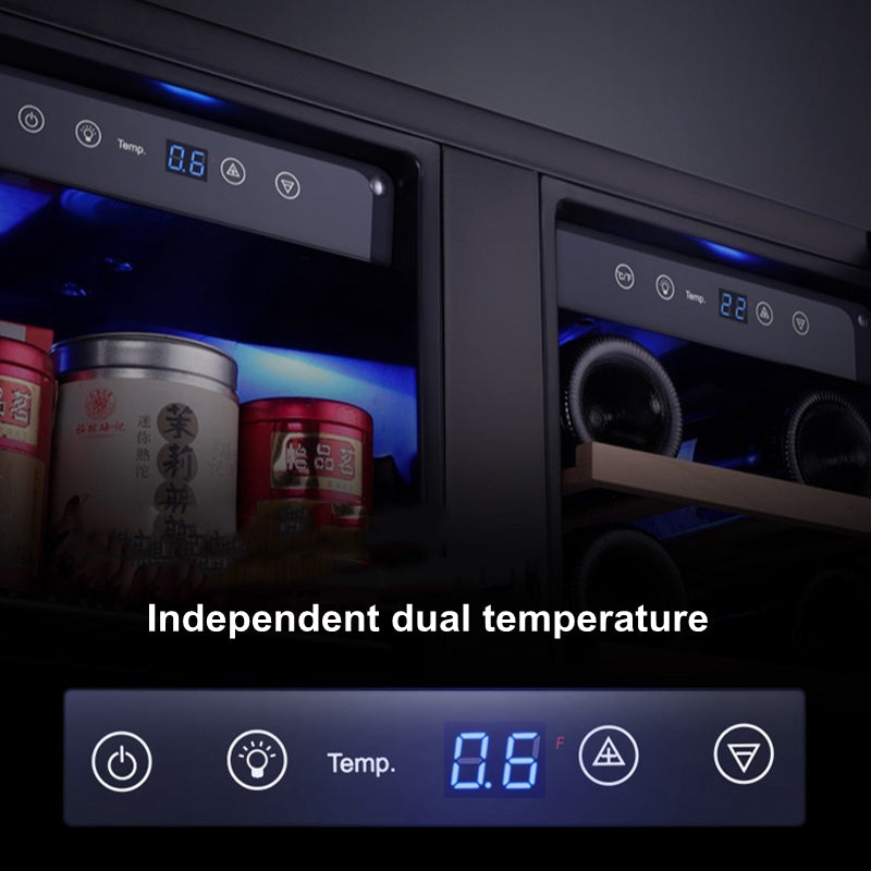 Double-door Small Constant-Temperature Ice Bar Wine Cabinet,Home living room freezer,Wine Cabinet