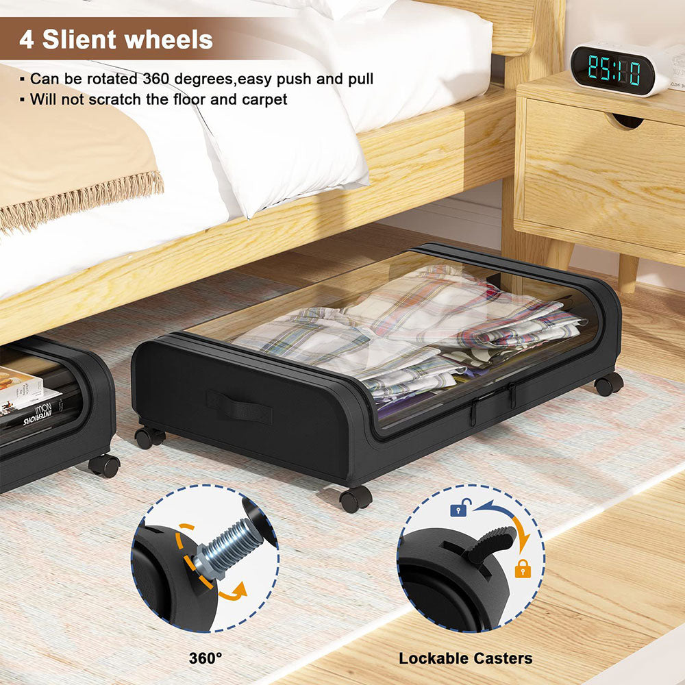 4 inch deals under bed storage