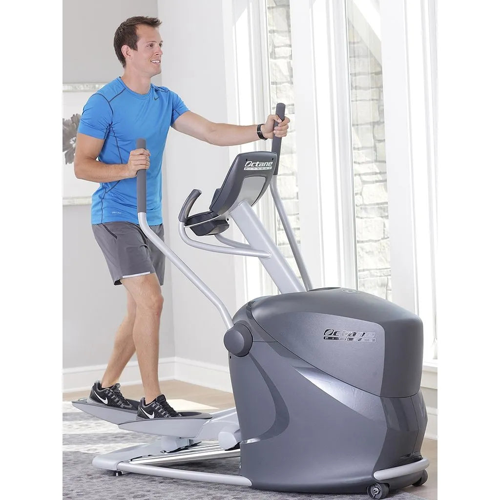 Octane Fitness Q35x Elliptical Cross Trainer for Home Use | 20.5" Stride, 8 Workouts - COOLBABY