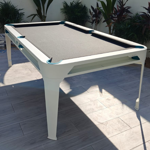 7ft Cornilleau Hyphen In & Outdoor Pool Table with Dining Top/White