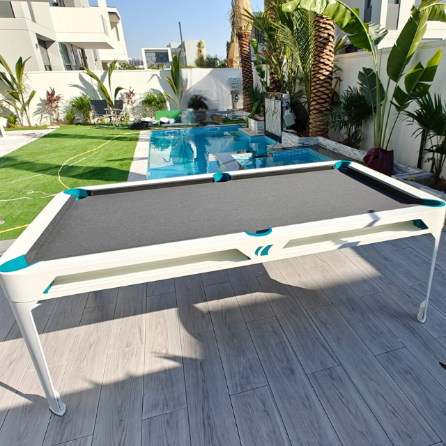 7ft Cornilleau Hyphen In & Outdoor Pool Table with Dining Top/White