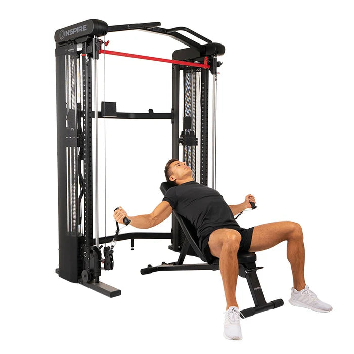 COOLBABY Inspire Fitness SF3 Multi-Gym Machine - Compact and Versatile Home Gym with Dual Weight Stacks - COOLBABY