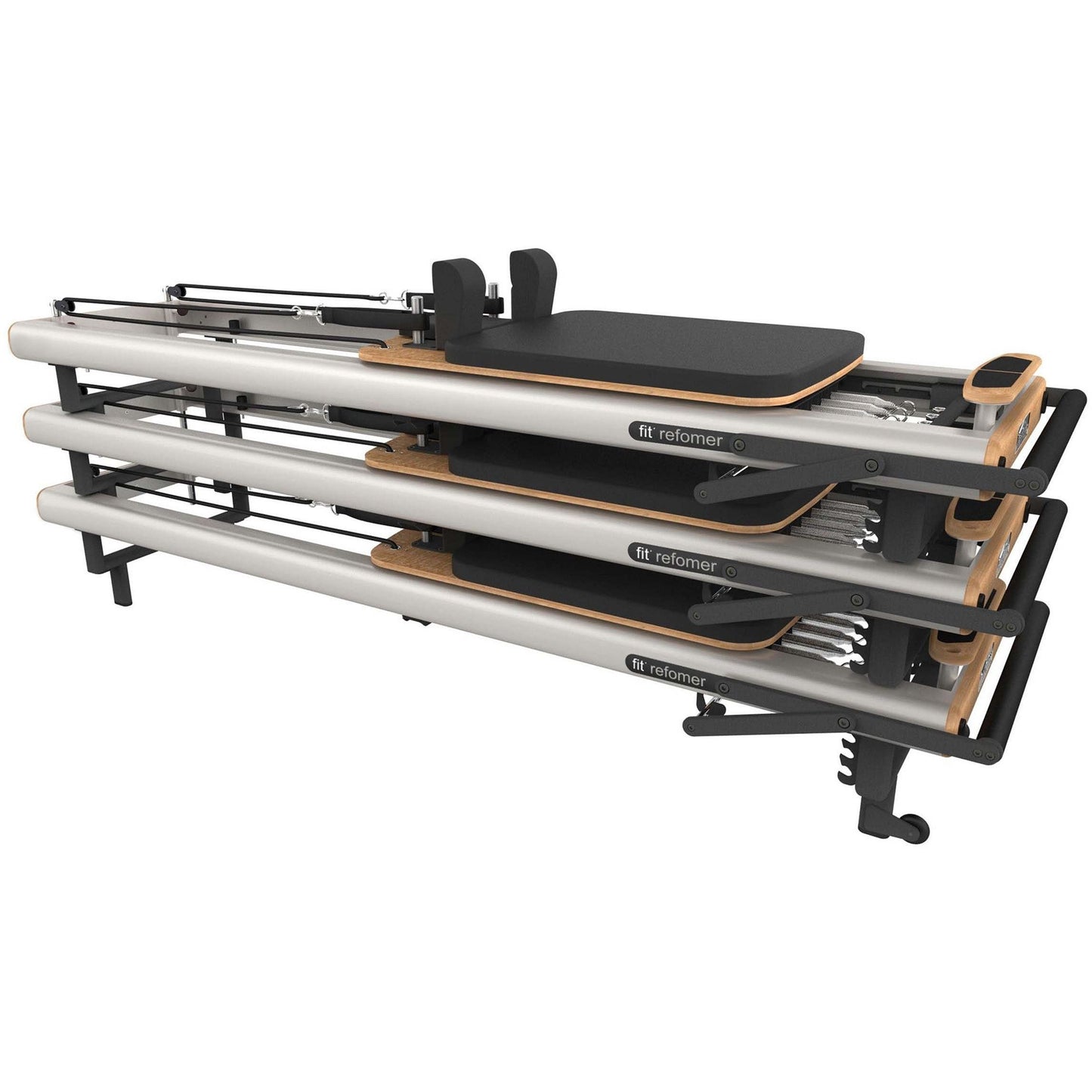 Portable Aluminum Pilates Reformer Machine for Studio Use Strengthen Core Muscles