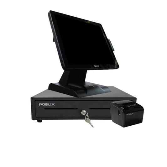 POS Terminal With Cash Drawer and POS Printer - BLACK - COOLBABY