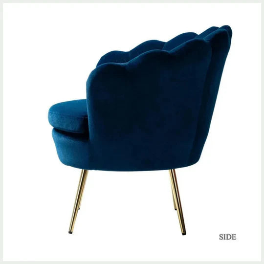 Velvet Barrel Chair, Café Chair, Home Chair - COOLBABY