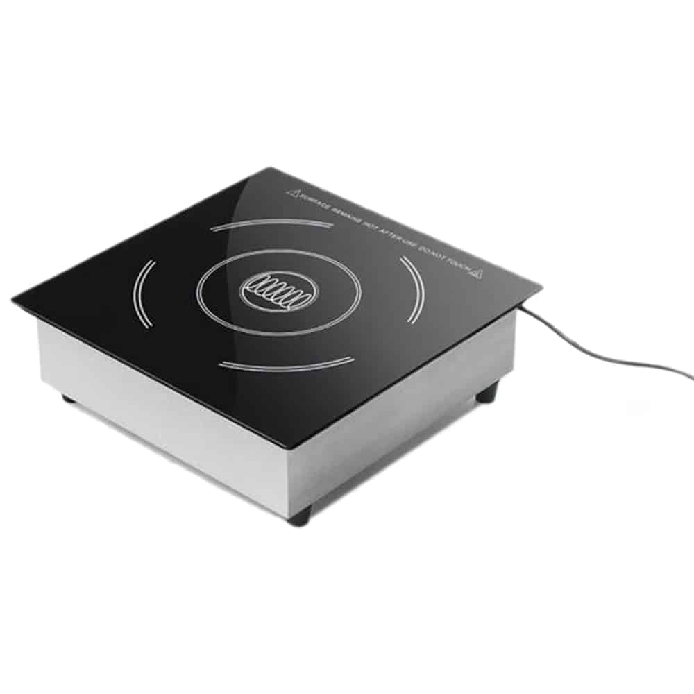 COOLBABY Commercial Induction Cooking Hob RIB-3520EB - Single Burner, Inox Countertop - COOLBABY