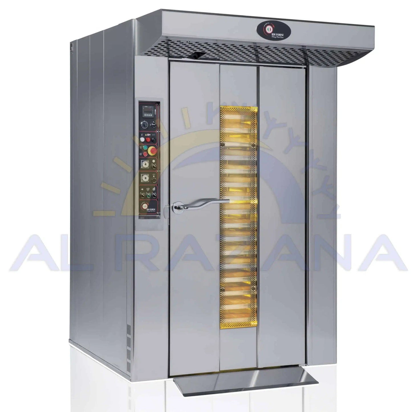 COOLBABY RM Forni RMP6080/18EM Rotary Oven - High Density Insulation, Built-in Steam Generato - COOLBABY