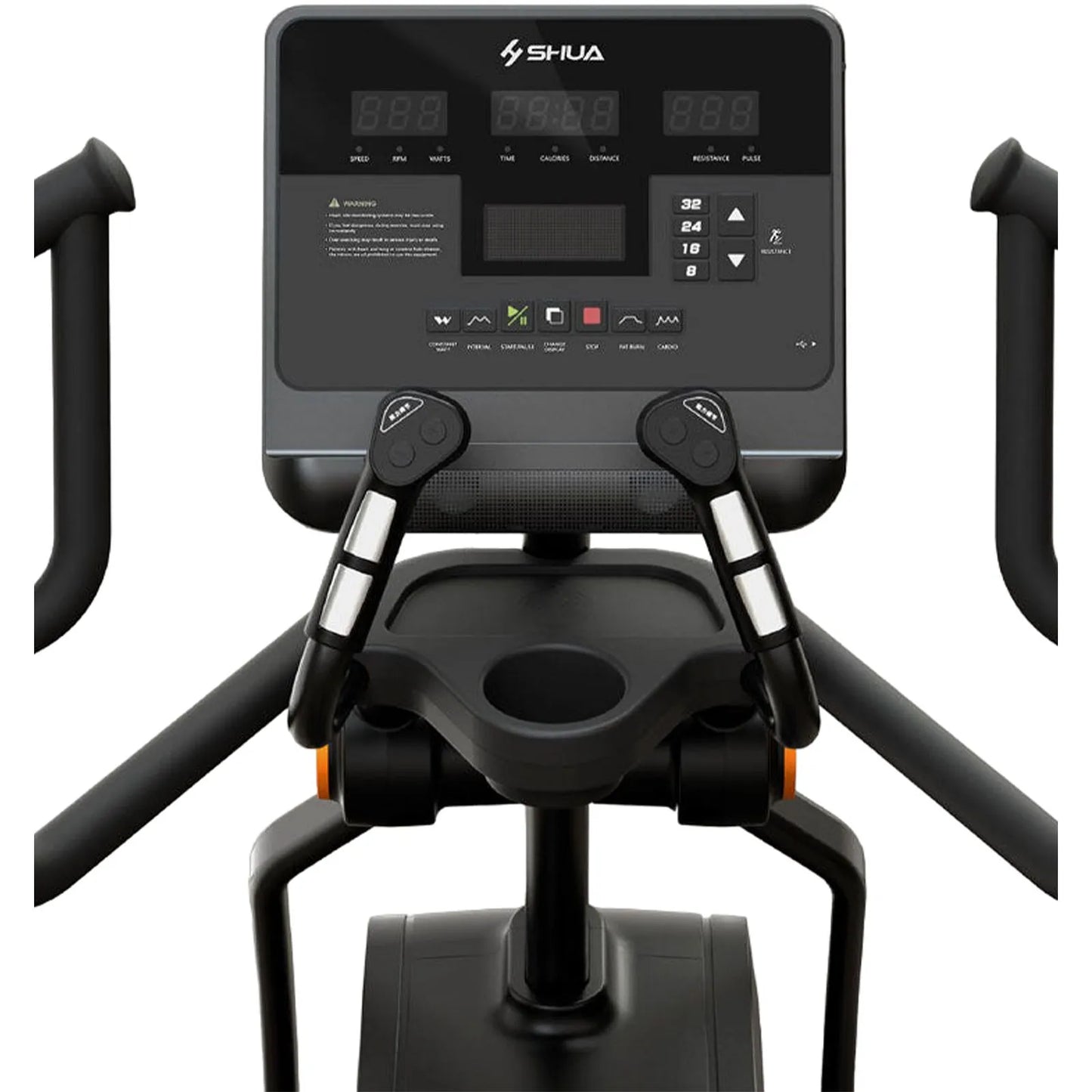 SHUA V8 Elliptical Commercial Trainer with Self-Generating Power and Constant Wattage Mode - COOLBABY