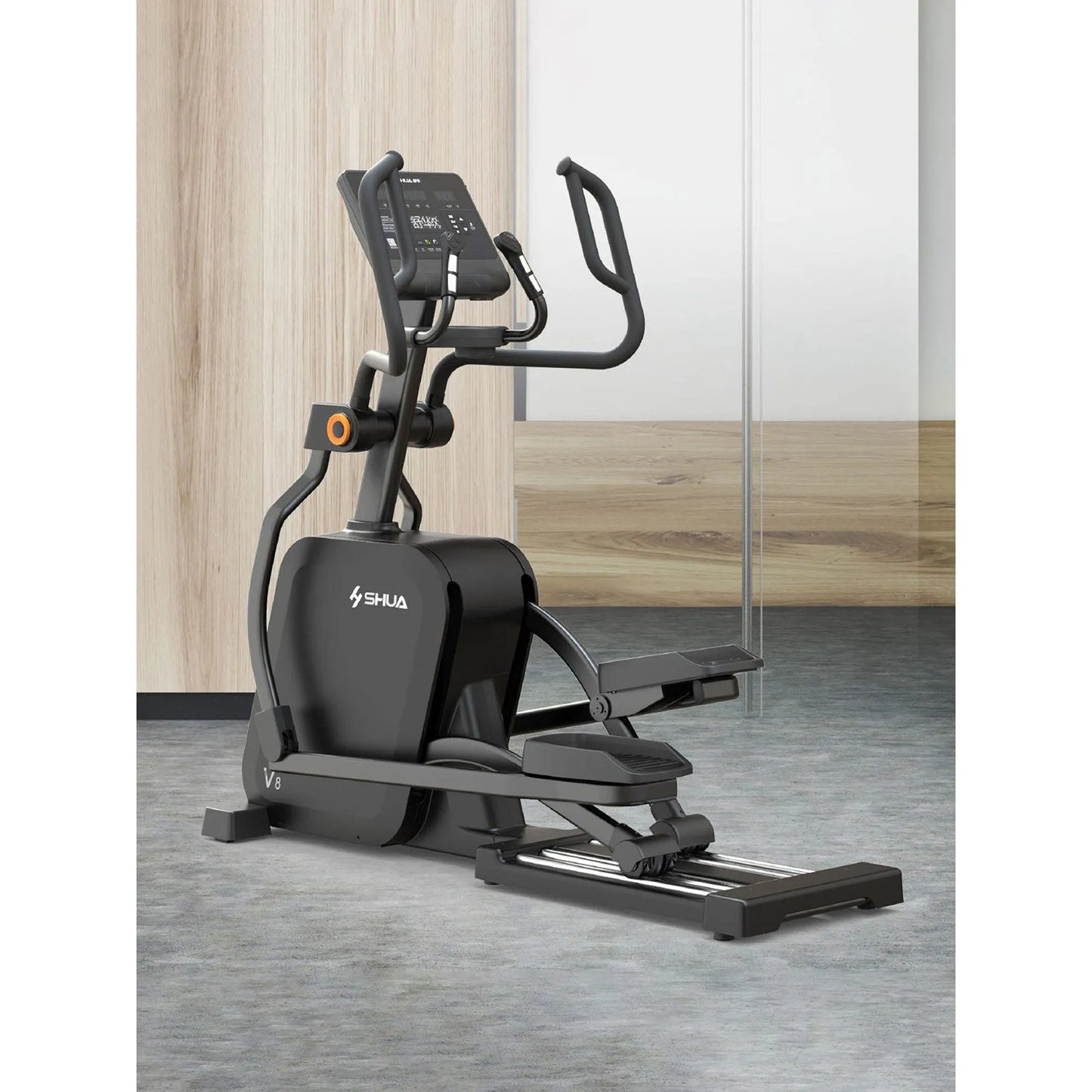 SHUA V8 Elliptical Commercial Trainer with Self-Generating Power and Constant Wattage Mode - COOLBABY